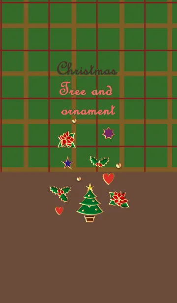 クリスマス(ツリーとオーナメント)の着せ替えメイン画像