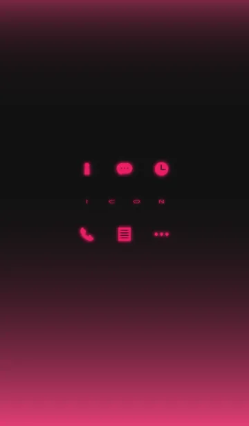 Simple Icon - PINK -の着せ替えメイン画像