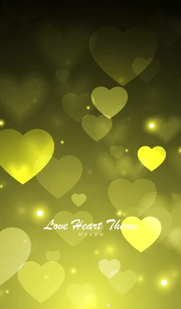[LINE着せ替え] Love Heart Theme -YELLOW-の画像1