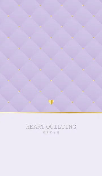 [LINE着せ替え] HEART QUILTING -PURPLE-の画像1