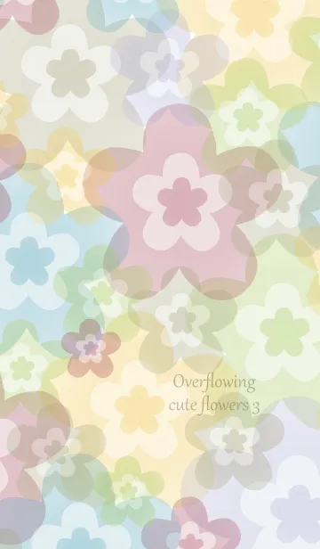 [LINE着せ替え] Overflowing cute flowers 3の画像1