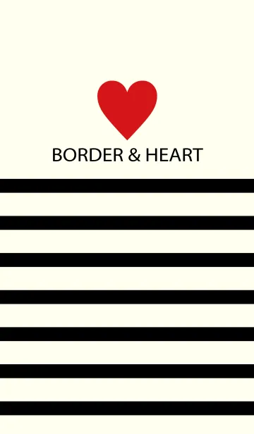 [LINE着せ替え] BLACKBORDER ＆ REDHEARTの画像1