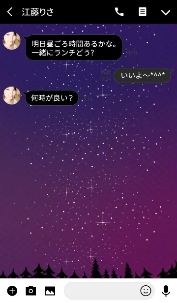 [LINE着せ替え] 星の降る夜に＊5の画像3