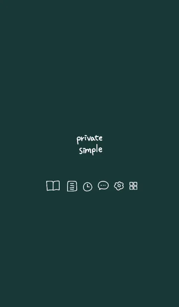 [LINE着せ替え] Private simple -xylitol-の画像1