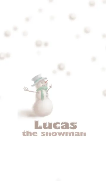 [LINE着せ替え] 雪だるまのルーカスの画像1