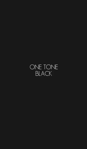 [LINE着せ替え] ONE TONE BLACKの画像1