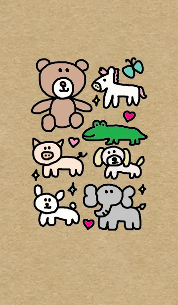 動物 x クラフトの着せ替えメイン画像