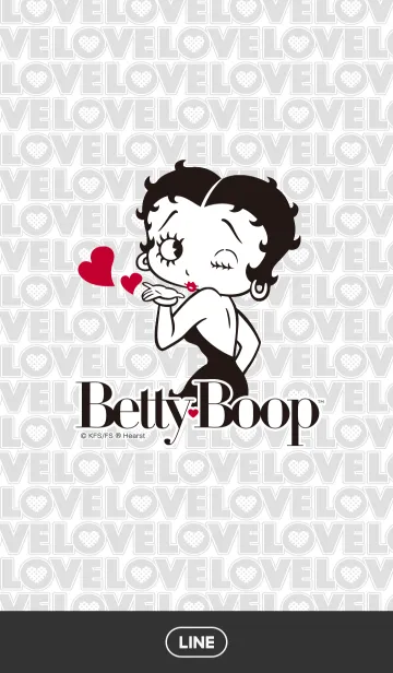 [LINE着せ替え] Betty Boop Monotoneの画像1