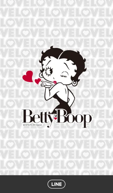 Betty Boop MonotoneのLINE着せ替え
