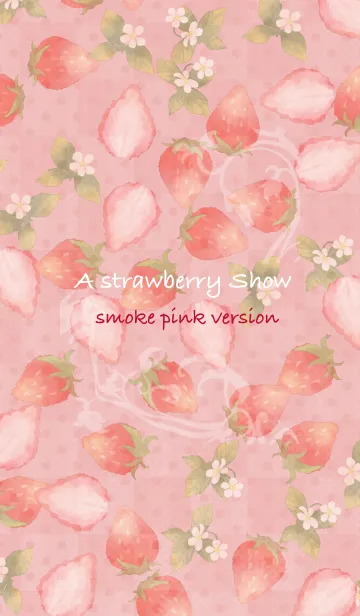 [LINE着せ替え] A strawberry Show --smoke pink version--の画像1