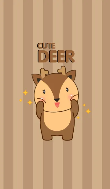 [LINE着せ替え] I'm Cute Deer Theme(jp)の画像1