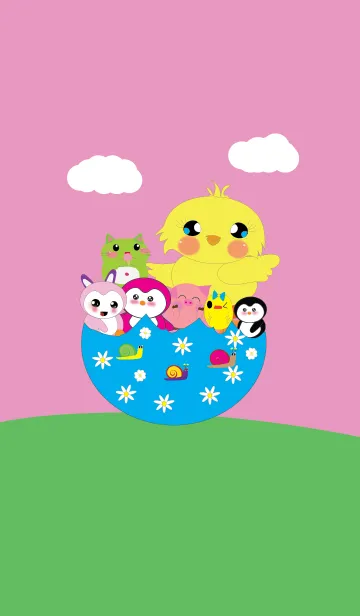 [LINE着せ替え] Cute little animal v1の画像1