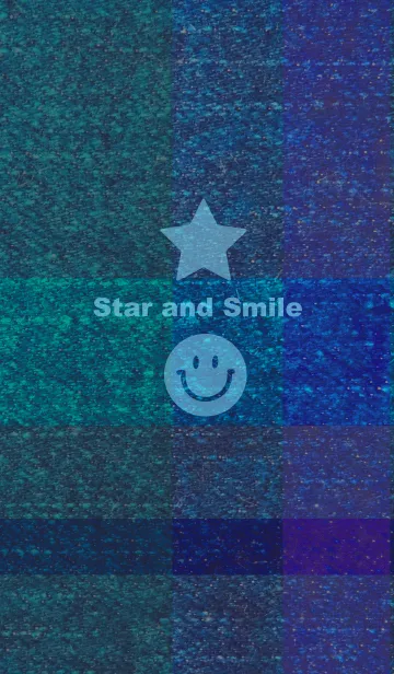 [LINE着せ替え] デニムに星とスマイルの画像1