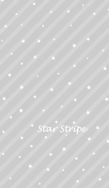 大人スターストライプ[Gray]の着せ替えメイン画像