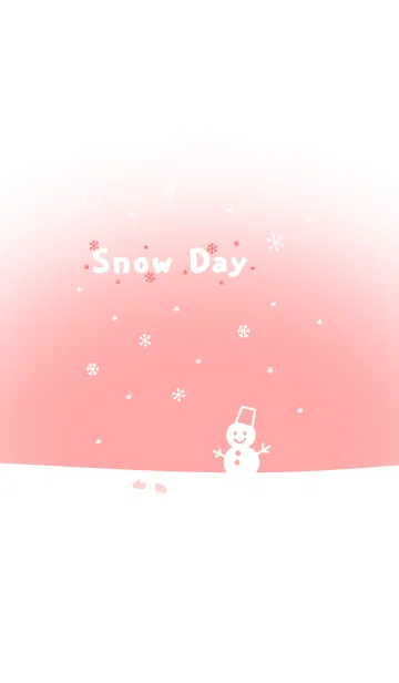 [LINE着せ替え] 雪の日 ～雪だるまと手袋の画像1