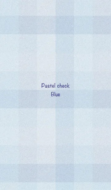 [LINE着せ替え] パステルチェック -ブルー-の画像1