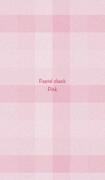[LINE着せ替え] パステルチェック -ピンク-の画像1