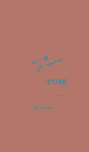 [LINE着せ替え] 誕生日色 11月18日 シンプルの画像1