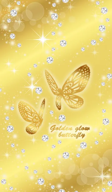 [LINE着せ替え] Golden glow butterflyの画像1