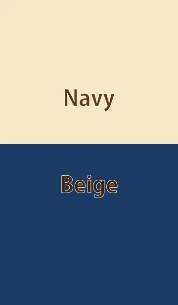 [LINE着せ替え] Navy ＆ Beige Simple design 28の画像1