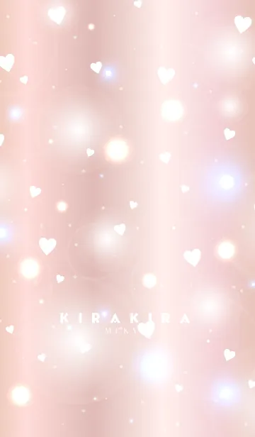 [LINE着せ替え] K I R A K I R A -PINK GOLD HEART-の画像1