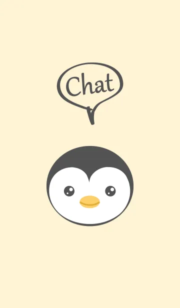 [LINE着せ替え] シンプルな古典的なかわいいペンギンの画像1