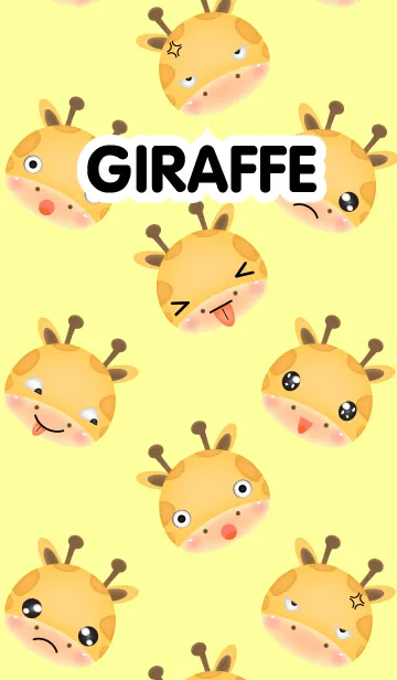 [LINE着せ替え] Emotions Face Giraffe Theme(jp)の画像1