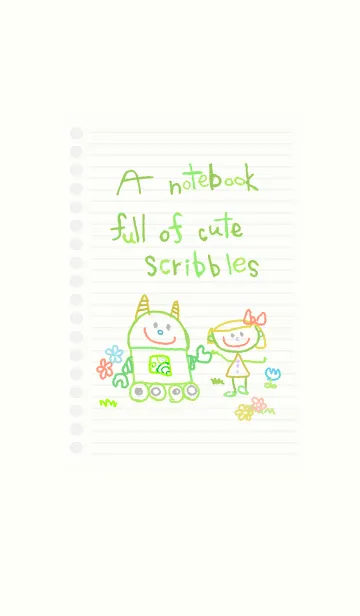 ノートにかわいい落書き 13の着せ替えメイン画像