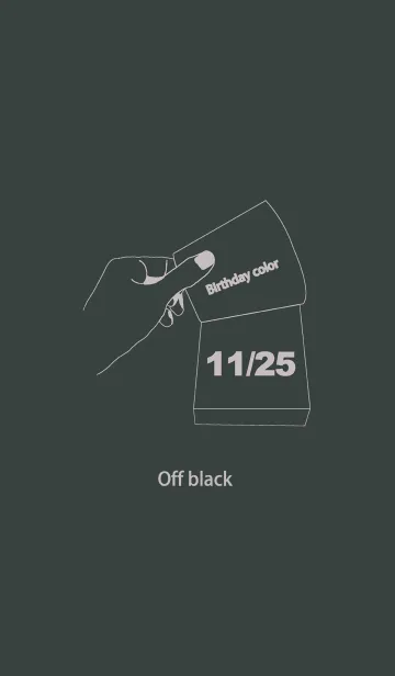 [LINE着せ替え] 誕生日色 11月25日 シンプルの画像1