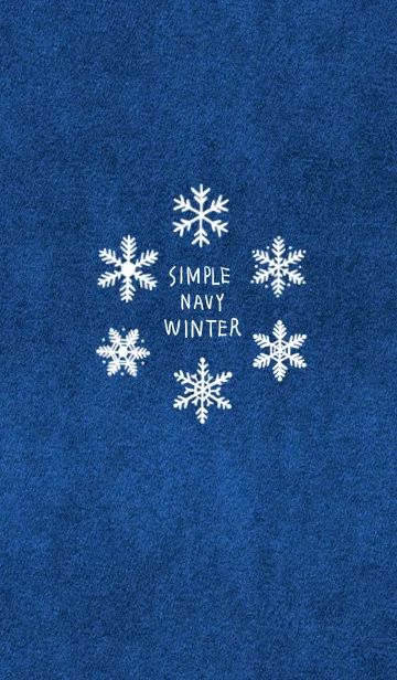 シンプル・ネイビー（WINTER）の着せ替えメイン画像