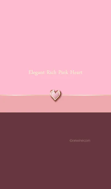 [LINE着せ替え] エレガント リッチ ピンク ハートの画像1