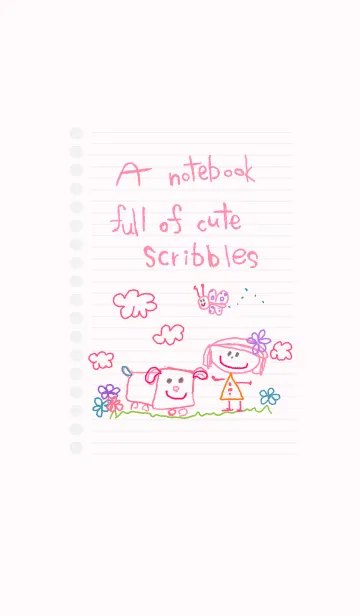 ノートにかわいい落書き 14の着せ替えメイン画像