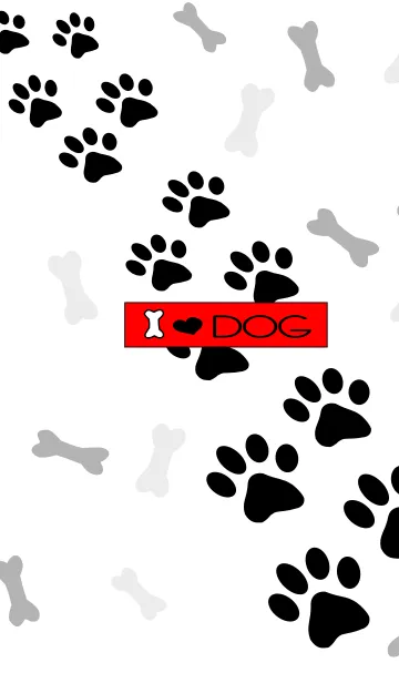 [LINE着せ替え] 犬の足跡の着せ替えの画像1