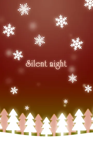 [LINE着せ替え] 静かな冬空 (赤)の画像1