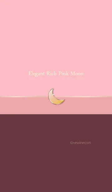 [LINE着せ替え] エレガント リッチ ピンク ムーンの画像1