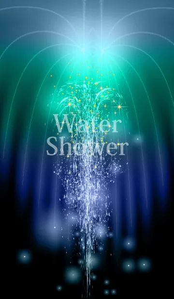 [LINE着せ替え] Water Shower with Bの画像1