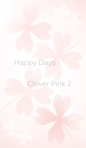 [LINE着せ替え] Happy Days Clover Pink 2の画像1