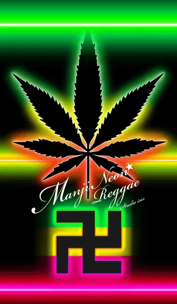 [LINE着せ替え] 卍MANJI NEON REGGAE卍の画像1