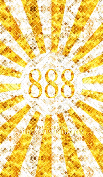 [LINE着せ替え] 幸運の太陽と黄金の888の画像1