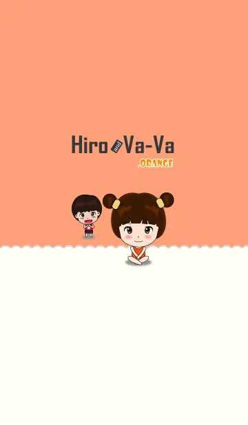 [LINE着せ替え] Hiro and Va-Va .オレンジの画像1