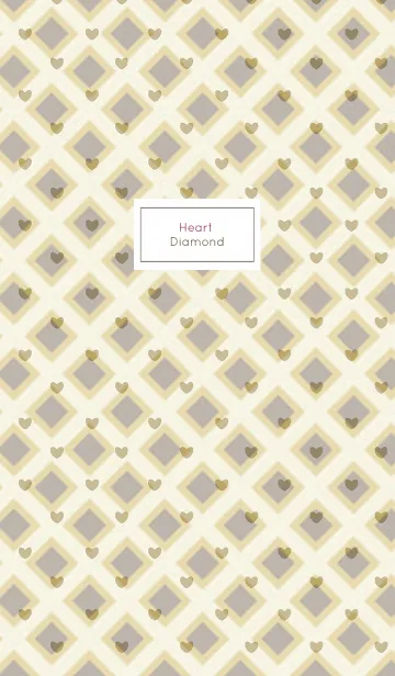 [LINE着せ替え] Diamond / brown (Heart)の画像1