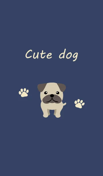 [LINE着せ替え] かわいいパグの画像1