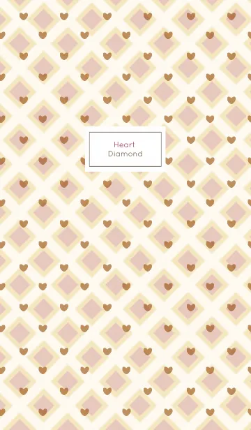 [LINE着せ替え] Diamond / orange (heart)の画像1