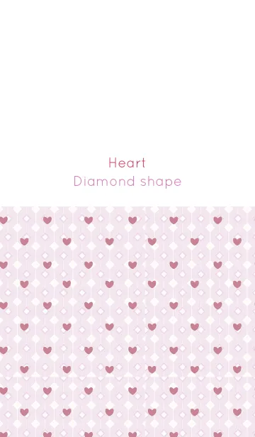 [LINE着せ替え] Diamond shape / pink (Heart)の画像1