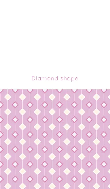 [LINE着せ替え] Diamond shape / pinkの画像1