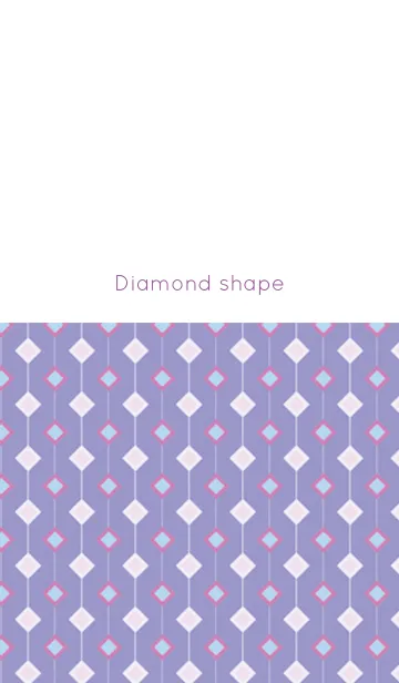[LINE着せ替え] Diamond shape / purpleの画像1