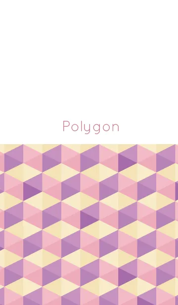 [LINE着せ替え] polygon / pinkの画像1