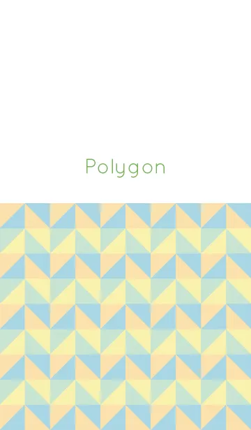 [LINE着せ替え] polygon / yellow greenの画像1