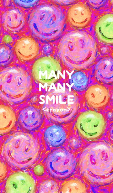 [LINE着せ替え] MANY MANY SMILE <crayon>の画像1