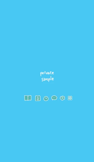 [LINE着せ替え] Private simple -picnic-の画像1